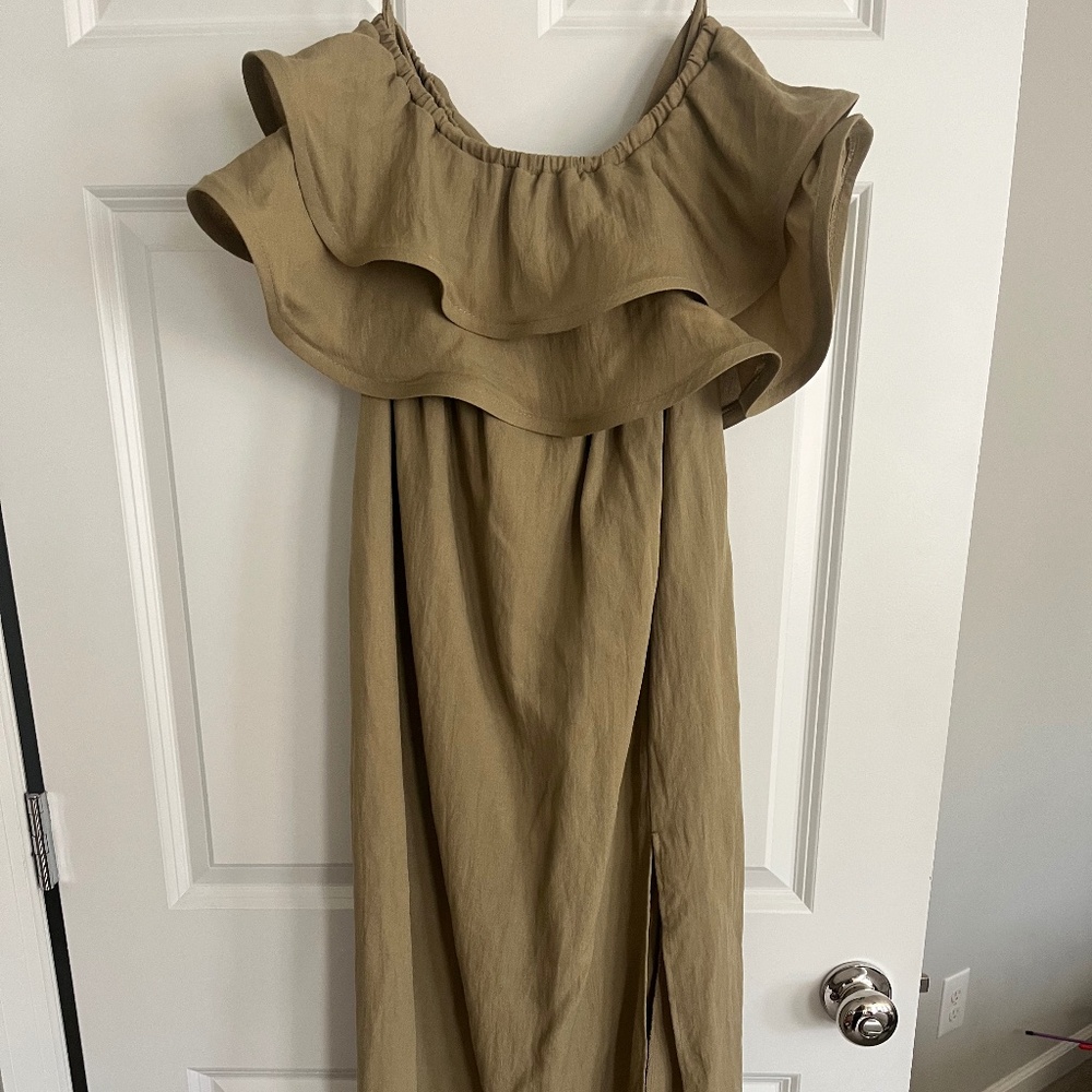 Strapless maxi dress